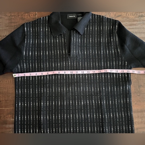 Claiborne Merino Wool Sweater with Zip-up V-Neck Collar, Men’s Medium - Picture 8 of 8